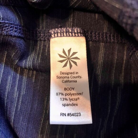 Athleta Blue and White Herringbone Women’s Leggings Size LT - Picture 9 of 12